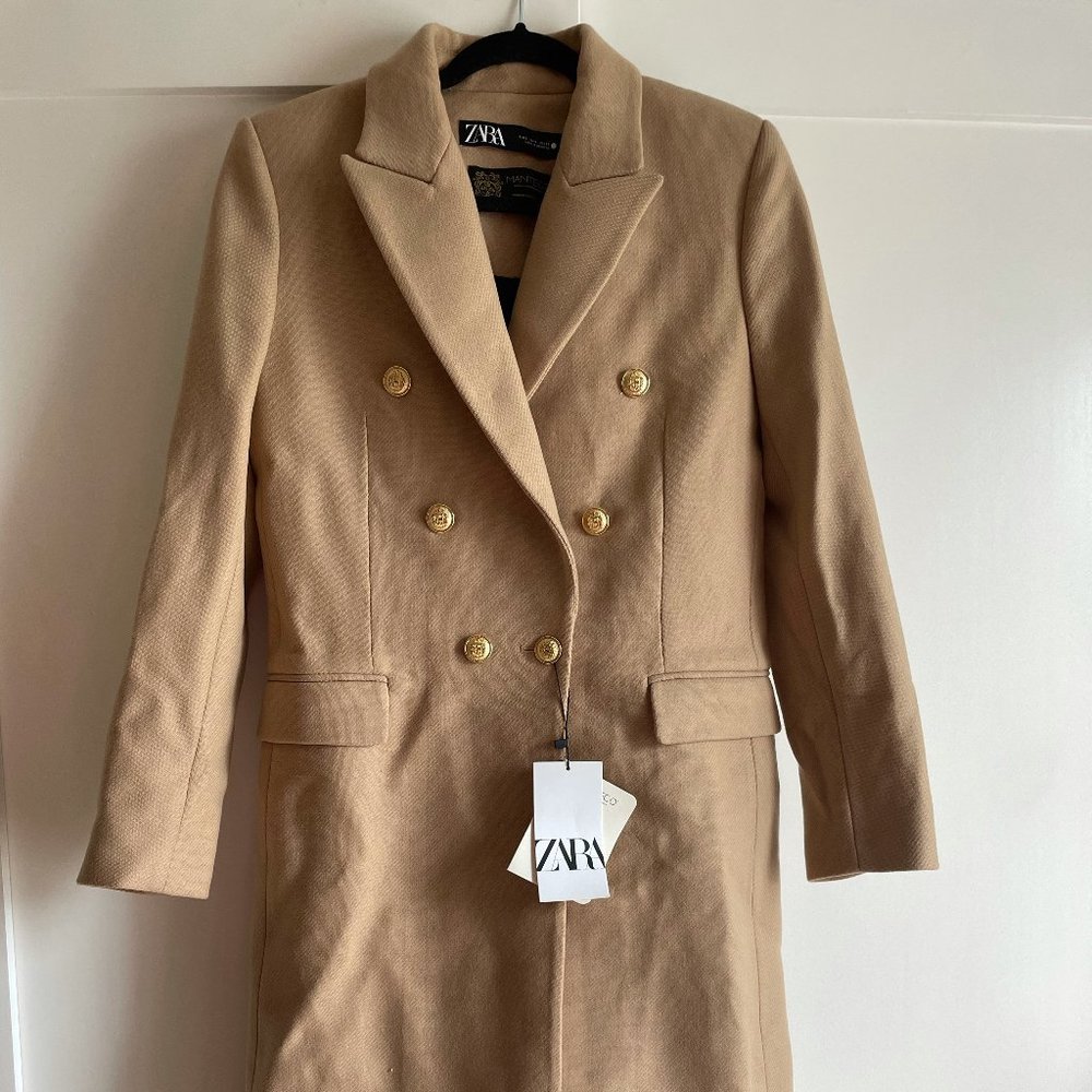 NWT ZARA Camel Coat